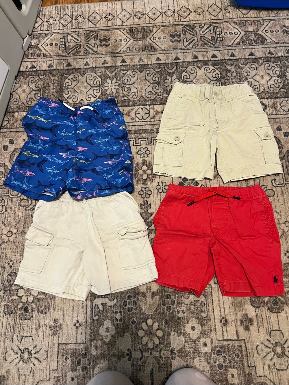 Polo by Ralph Lauren Red Cargo Shorts for Kids - Bright Red